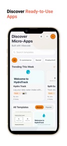 Vibecode apps IDE screenshot