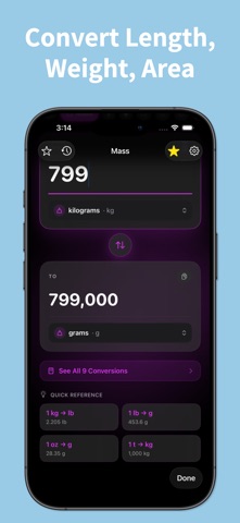 Unit Converter – Convert Units iPhone screenshot