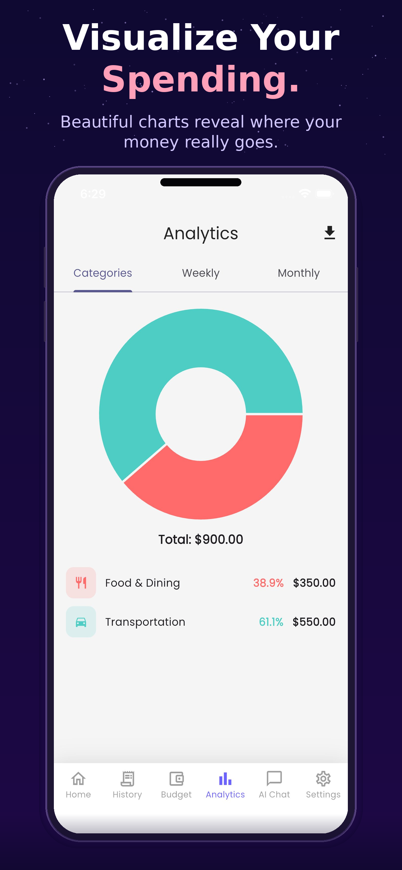 AI Budget & Money Tracker screenshot 5