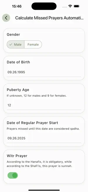 5te5 Qadha Tracker screenshot 2