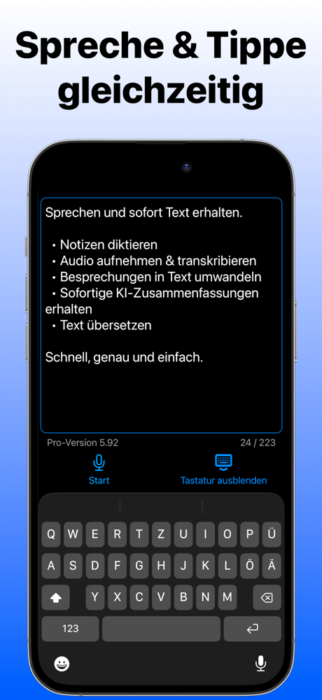 Sprachmemos & Diktat zu Text screenshot 4