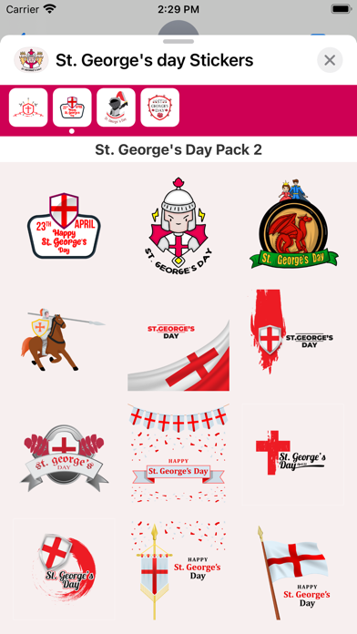 Screenshot #2 pour St. George's Day Stickers