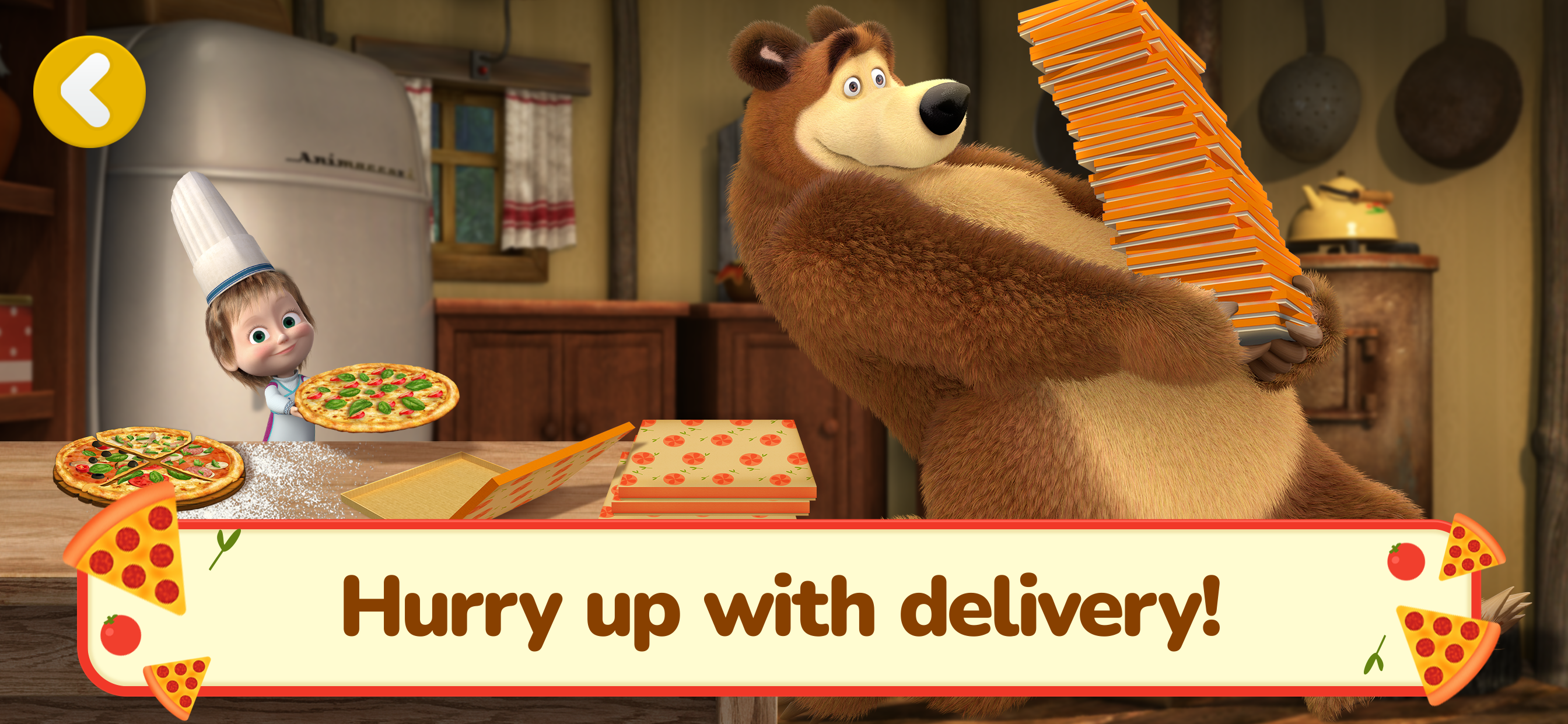 Masha and The Bear: Pizzeria!