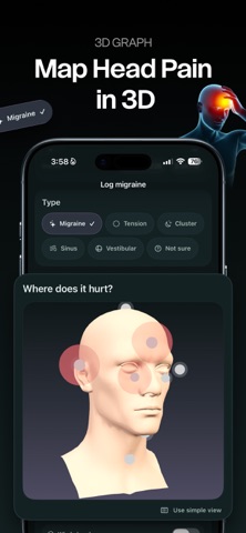 ReliefLog: Migraine Tracker Screenshot 1 of 5
