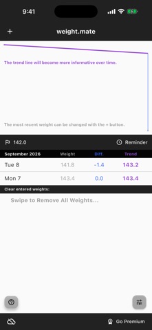 weight.mate Screenshot 3 of 7