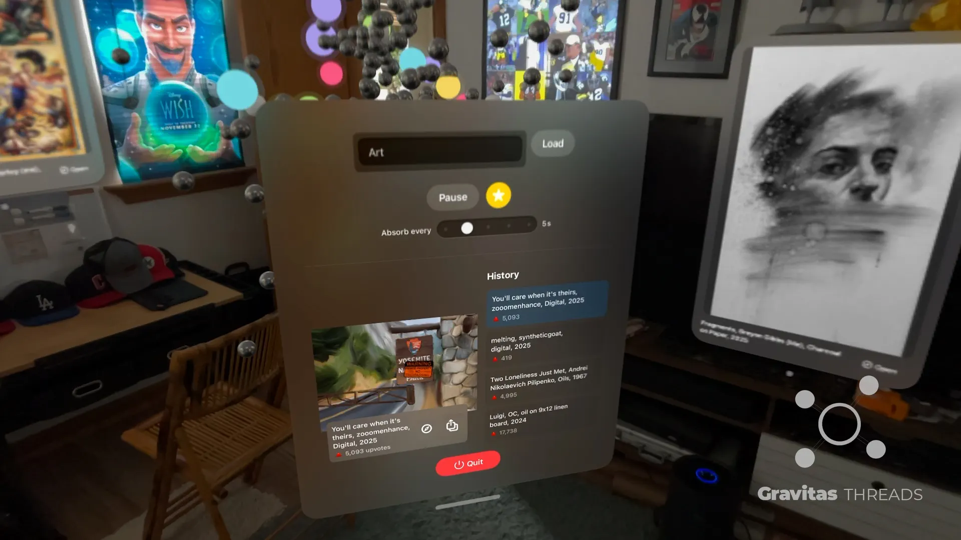Gravitas Threads screenshot