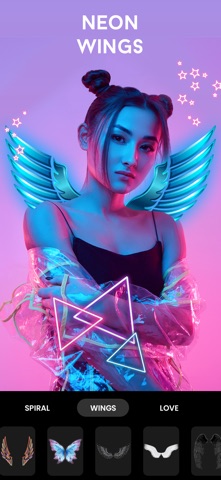 Drip Art & Neon Photo Editor iPhone screenshot
