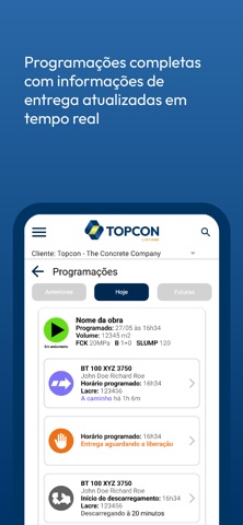 Cliente Concrebras iPhone screenshot