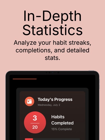 HabitBook - Habit Tracker iPad screenshot