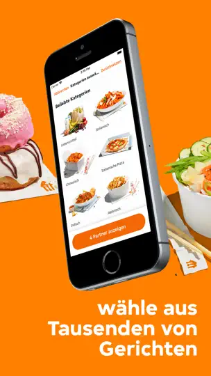 Screenshot von Takeaway.com auf dem iPhone 3