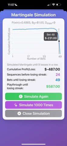 Martingale Strategy screenshot