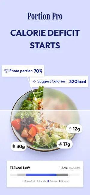 PortionPro, AI Calorie Counter screenshot 1