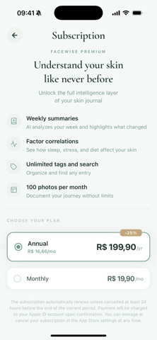 Facewise screenshot