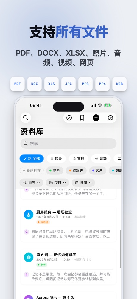 Lyonesse：AI转录·笔记·聊天截图 6