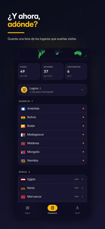 been — travel map & tracker screenshot 8 of 8