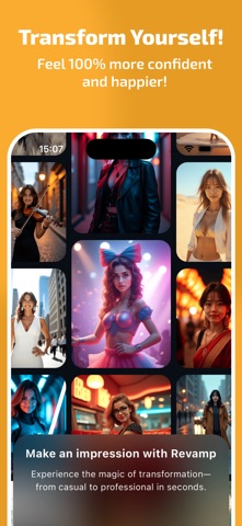 Revamp: AI Headshot Generator iPhone screenshot