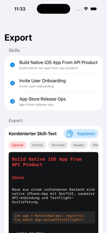Private Skill Repository screenshot