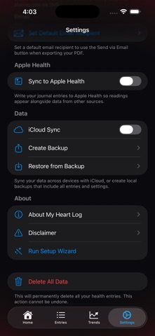 My Heart Log Screenshot 8 of 10