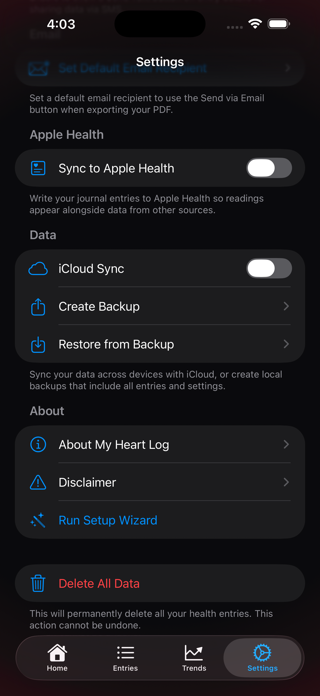 My Heart Log Screenshot 8 of 10