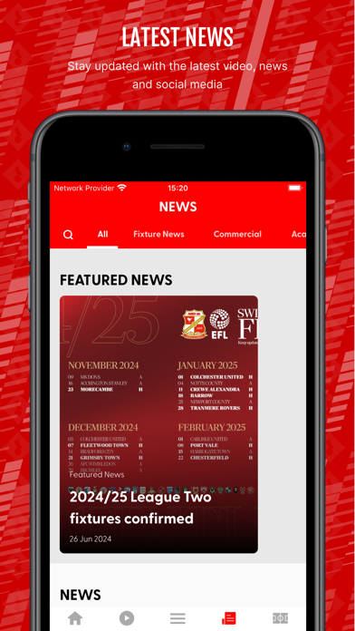 Swindon Town FC Screenshot