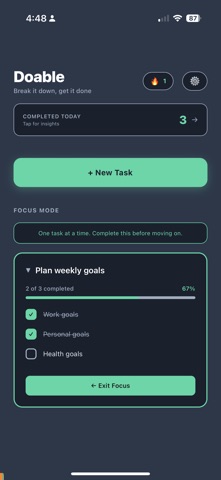 Doable - ADHD Task Manager Screenshot 4 of 4