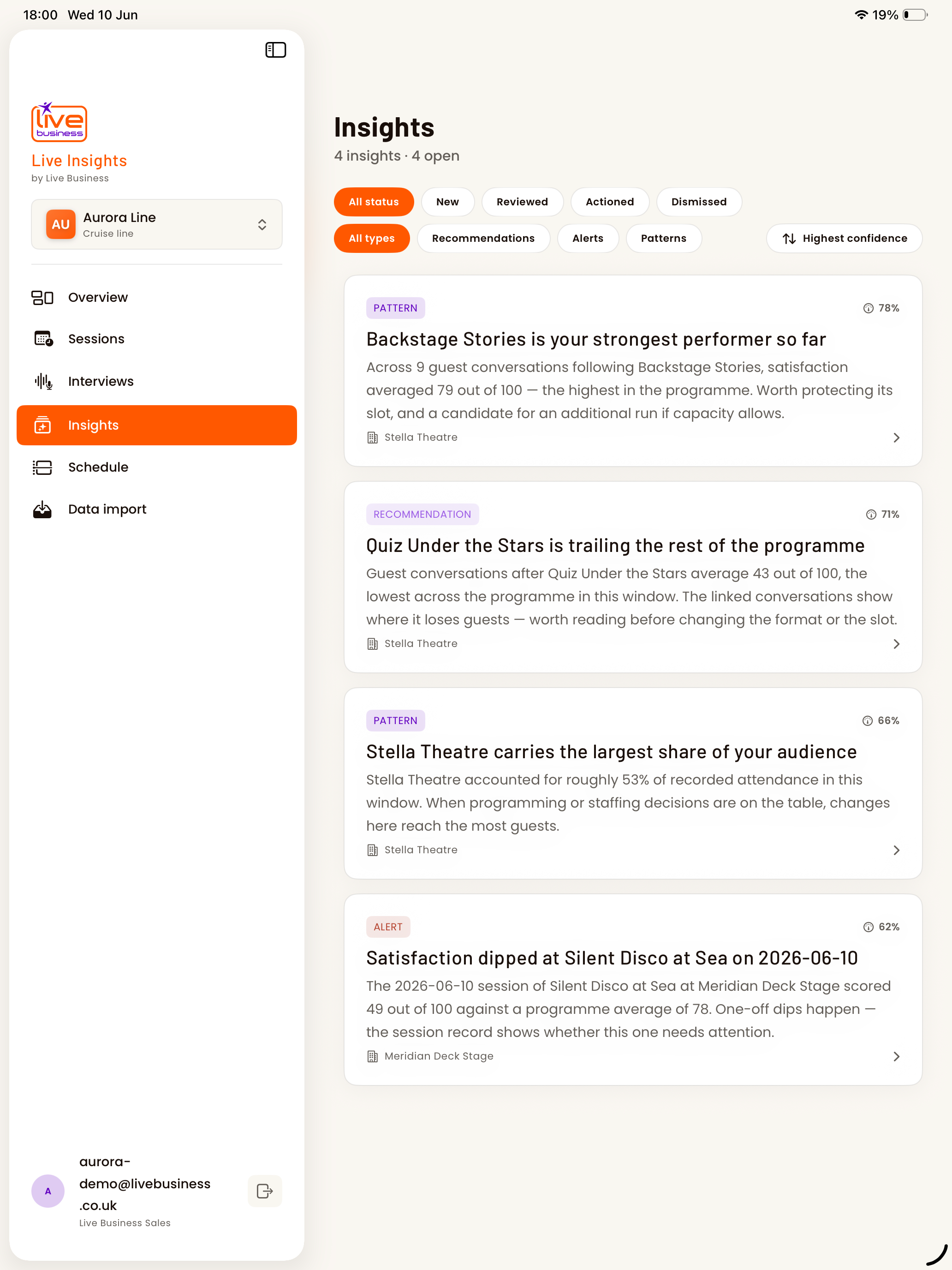 Live Insights by Live Business screenshot 13
