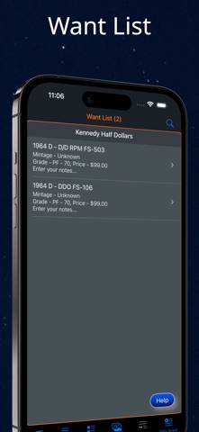 Kennedy Half Dollar iPhone screenshot