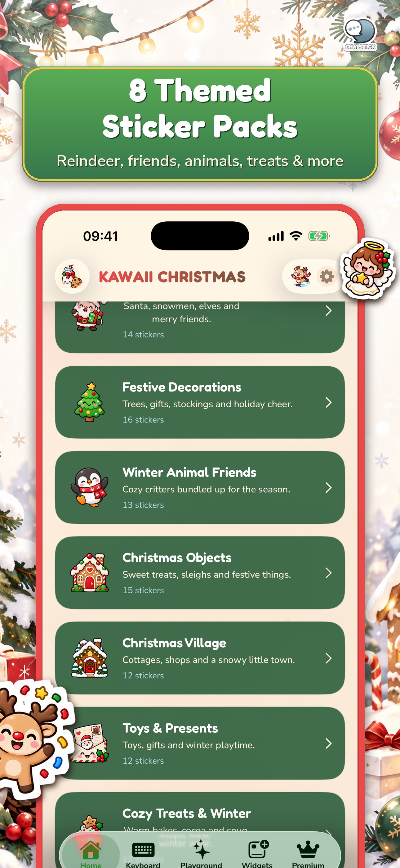 Screenshot 5 of Kawaii Christmas Stickers