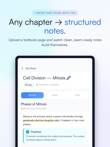 ARIA AI Tutor iPad screenshot