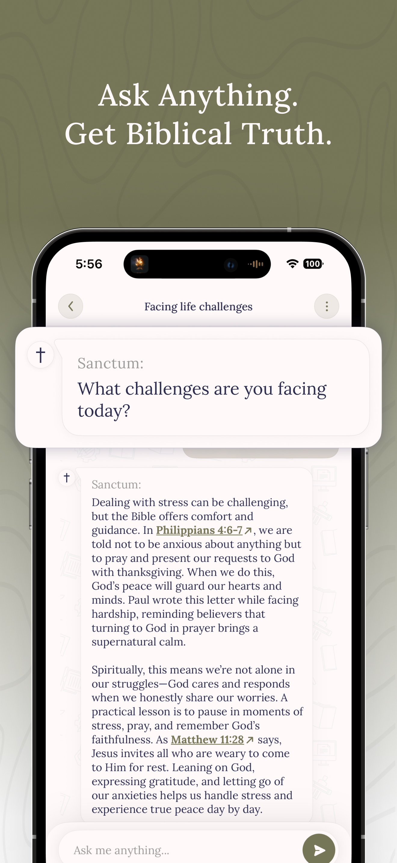 Sanctum-Bible AI & Daily Verse