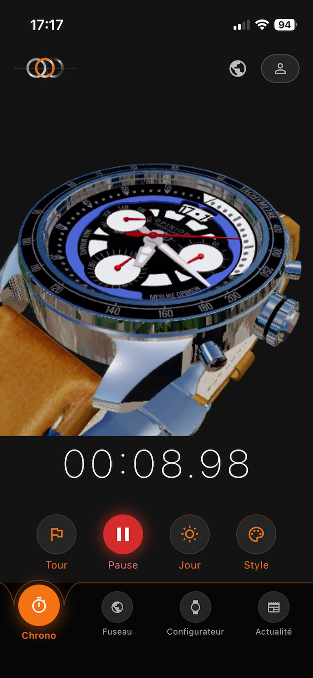 Opinion Chronographe screenshot 2