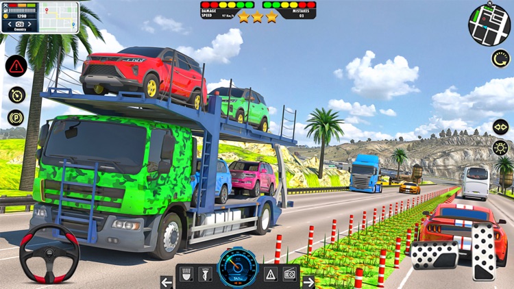 US City Cop Car Carrier Tycoon screenshot-4