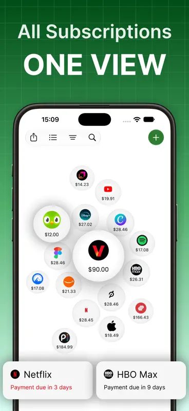Subscription Manager: SubIQ screenshot 2 of 7
