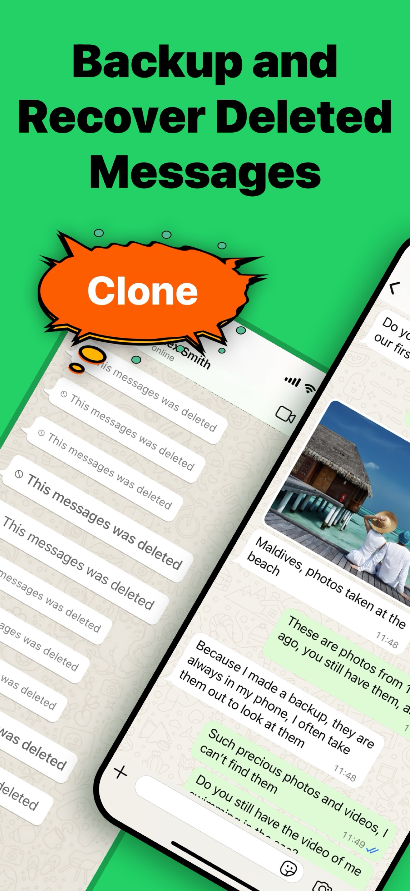 Watsapp Deleted Message Backup