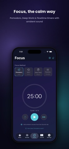 Calmara - Calm and Relax iPhone screenshot