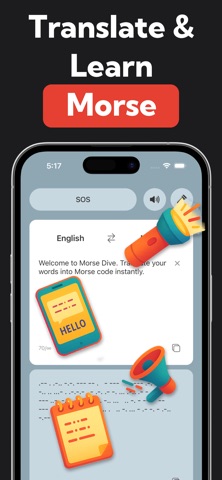 Morse Dive: Translate & Learn Screenshot 1 of 6