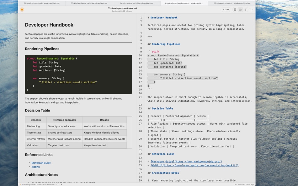 #3. MarkdownWatcher (macOS) От: LARS POHLMANN