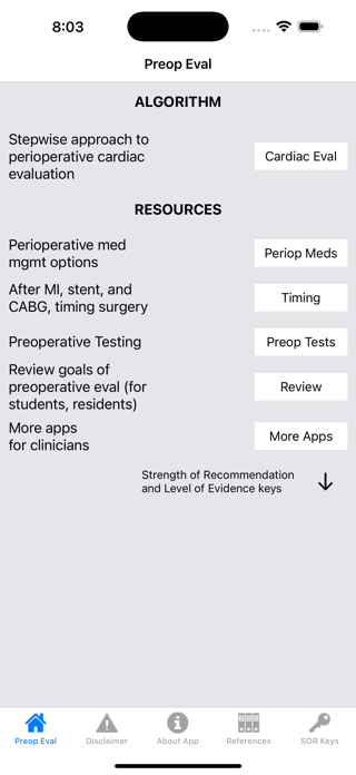 Preop Eval Screenshot 1 of 8