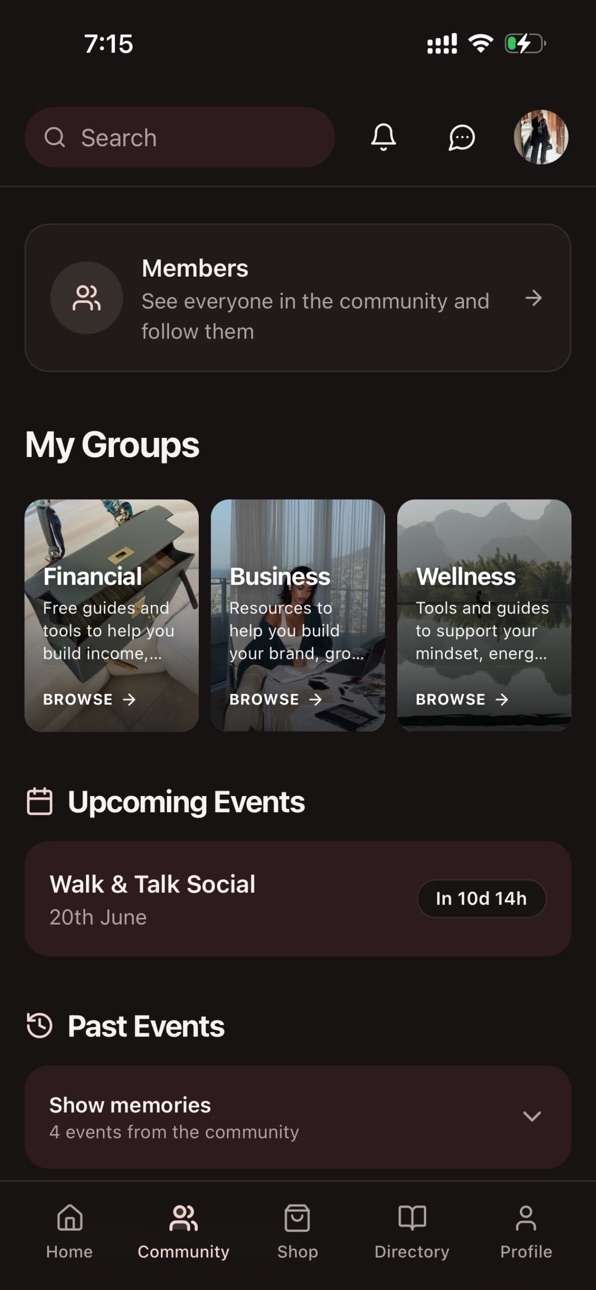 iPhone screenshot