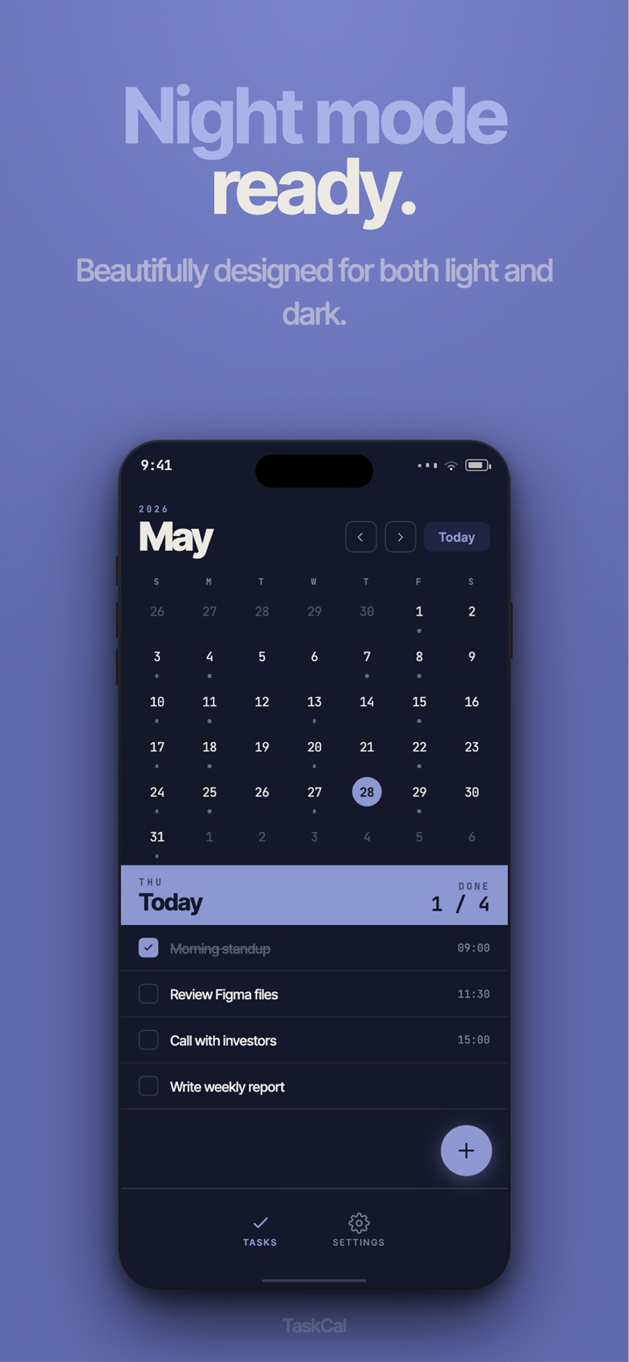TaskCal: Task Manager
