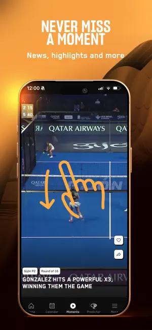 Premier Padel iPhone screenshot 2