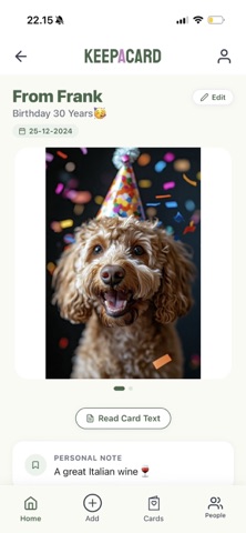 KeepACard screenshot