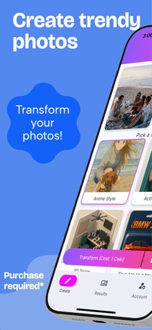 TransformPix Custom AI photos screenshot