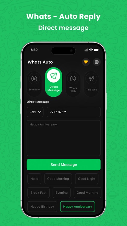 WhatsAuto - Reply App screenshot-3