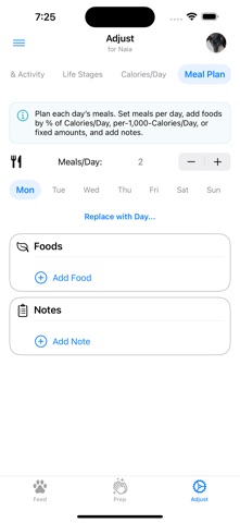 Naia: Meal Planner for Dogs screenshot
