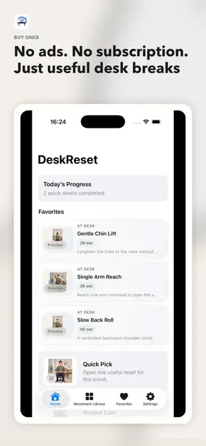 DeskReset - Desk Stretches screenshot 4