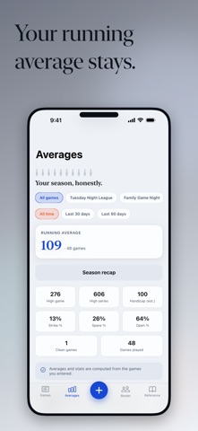 Pintally Bowling Score Keeper iPhone screenshot