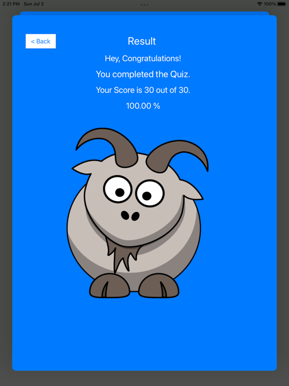 Navajo Quiz Game Application iPad screenshot 5 - Entertainment app