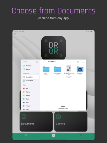 Dr QR Code iPad screenshot