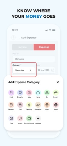 AI Expense Notebook & Tracker iPhone screenshot